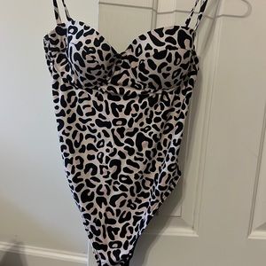 Pink Lily One Piece Swimsuit - Size Medium